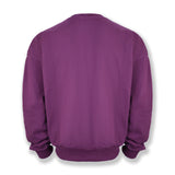 Society Signature Crewneck Sweater  Streetwear Pullover - Mauve Wine