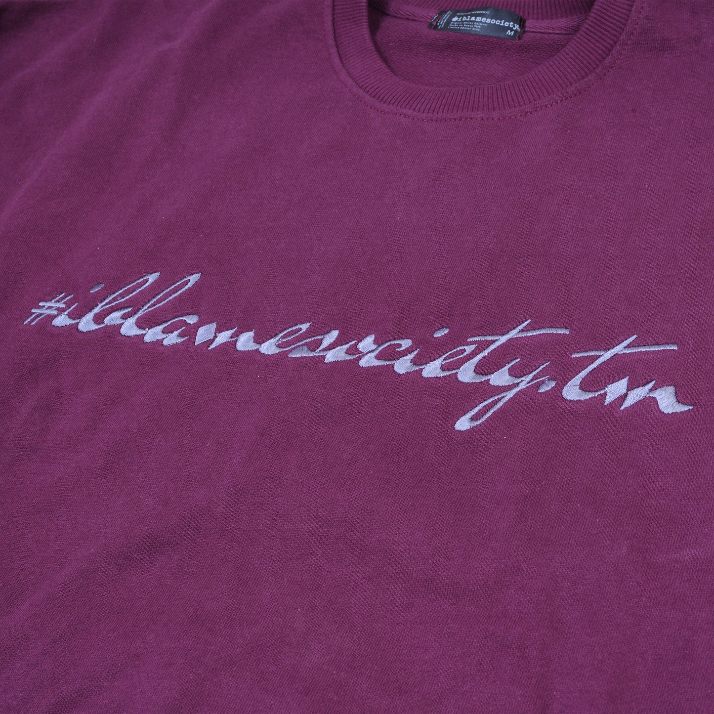Signature Burgundy Crewneck | Premium Pullover with Side Pockets