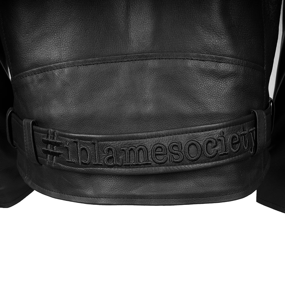 Artisan Full-Grain Leather Biker Jacket | Hand-Tailored Moto Classic