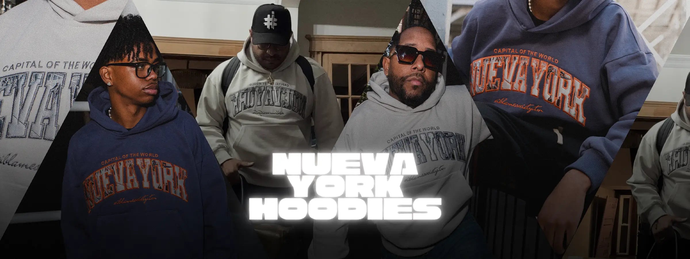 Nueva York Embroidery Hoodies