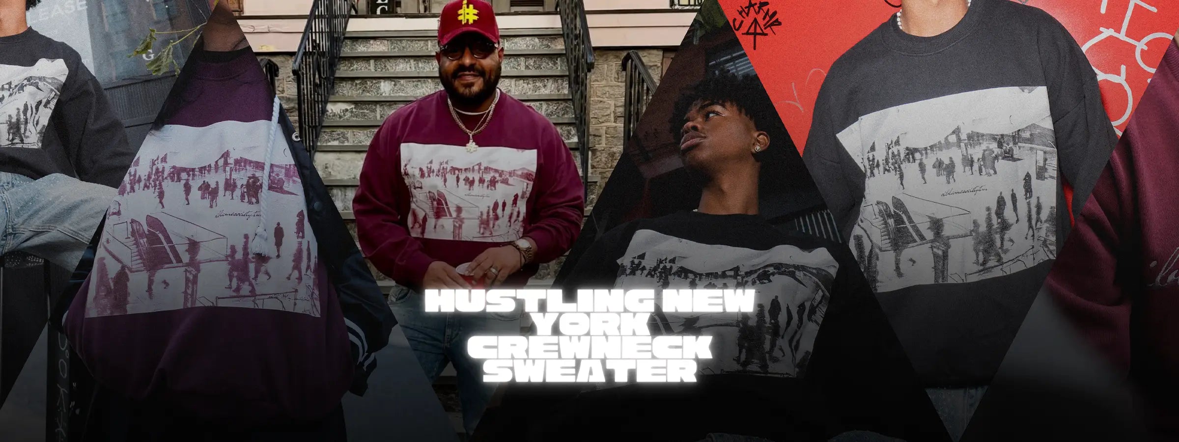 Hustling New York Crewneck Sweater