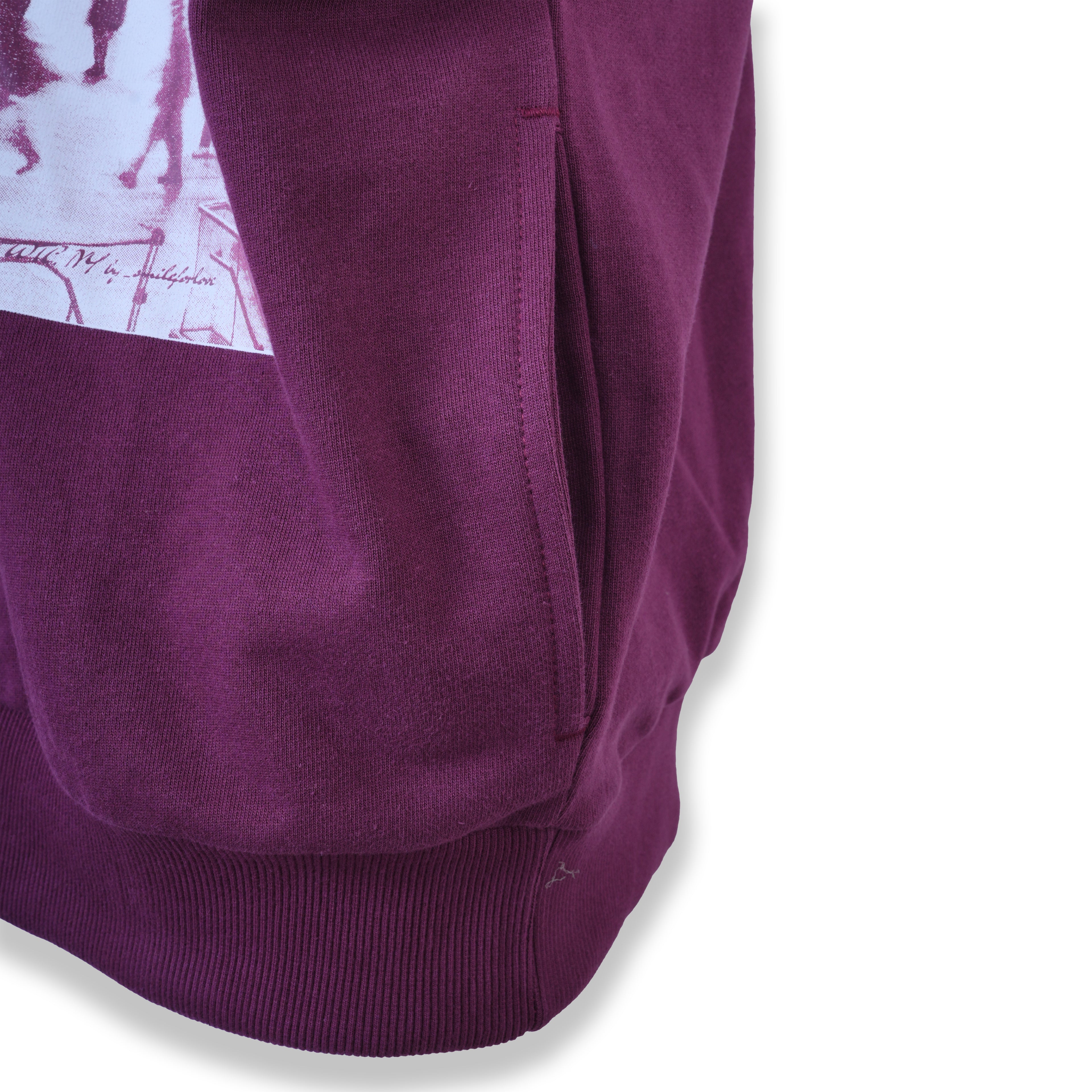 The Hustling New York Crewneck Sweater Streetwear - Mauve Wine