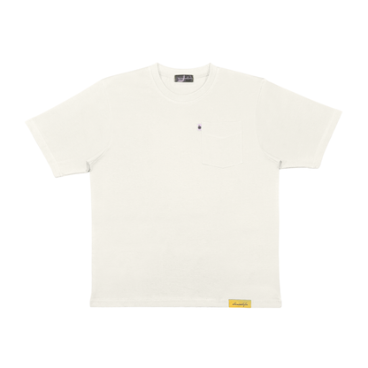 🤍 Iblamesociety Essential Pocket Tee – Pearl White