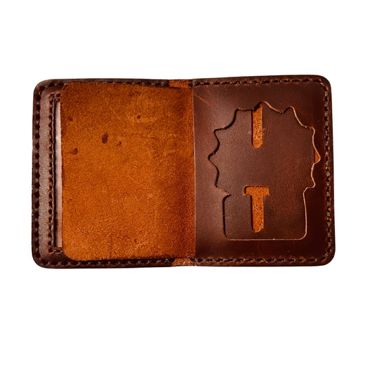 Handmade Brown Detective Leather Wallet
