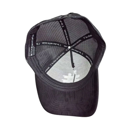 Stealth Black Suede Trucker Hat | Premium "Society" Edition