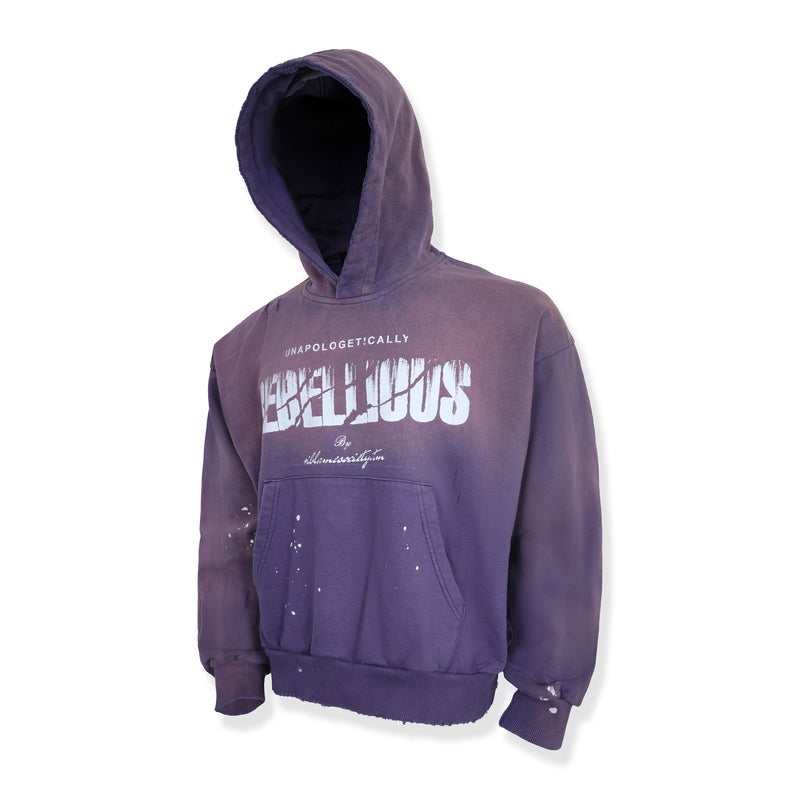 i-blamesociety.tm Faded Blue Hoodie – Unapologetically Rebellious