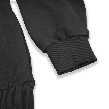 Signature Stealth Black Crewneck | Premium Embroidered Pullover