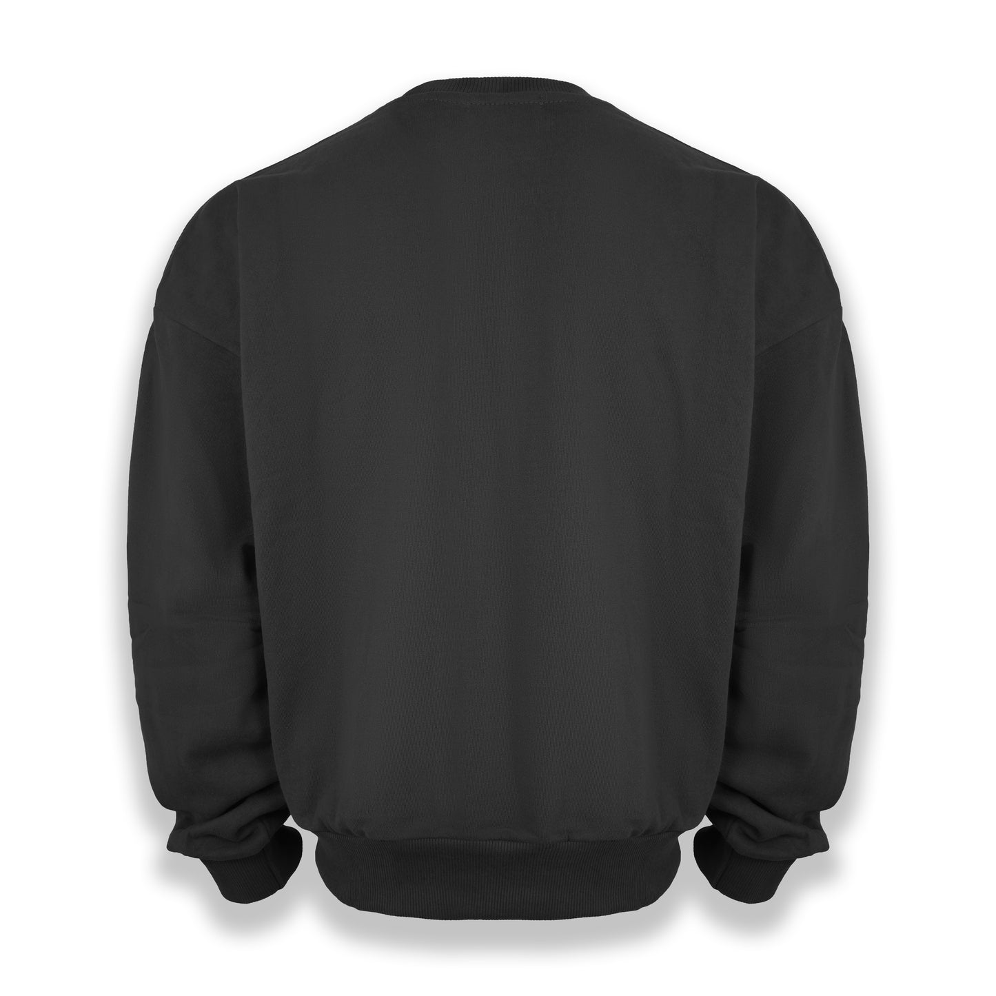 Stealth Black "Metropolitan Hustle" Crewneck | Dual-Pocket Cotton Pullover