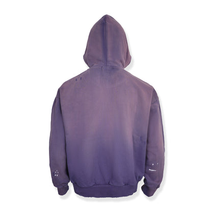 Heavyweight Faded Blue Distressed Hoodie | Premium 450 GSM luxury hoodie built for those who move differently. No mass production. No restock