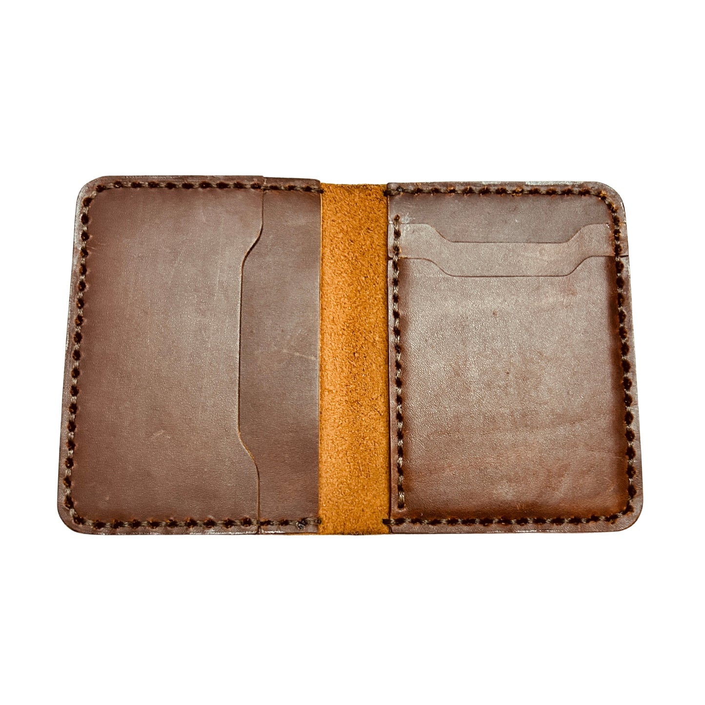 Handmade Brown Leather Card Wallet