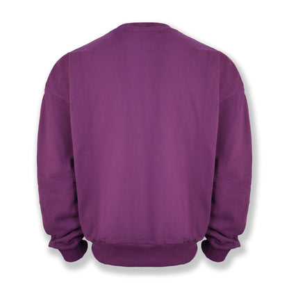 Signature Burgundy Crewneck | Premium Pullover with Side Pockets