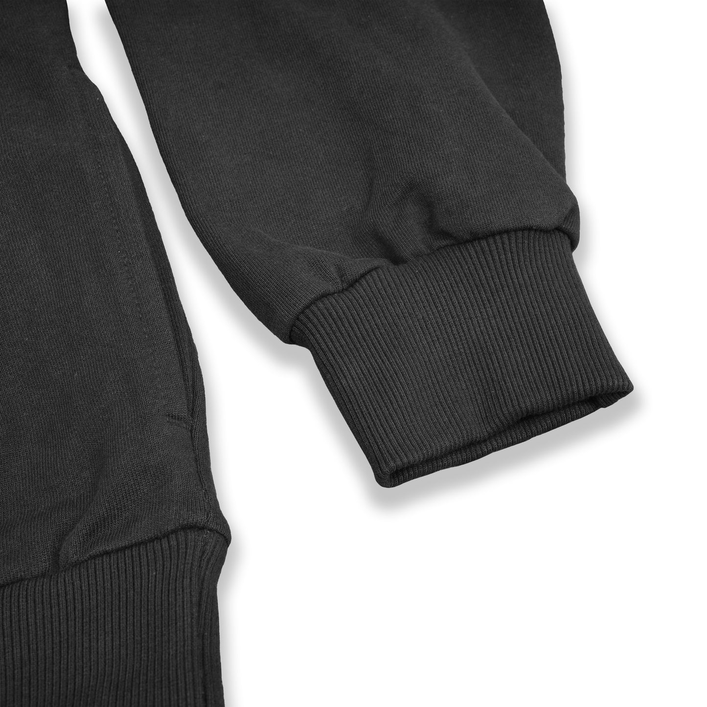Stealth Black "Metropolitan Hustle" Crewneck | Dual-Pocket Cotton Pullover