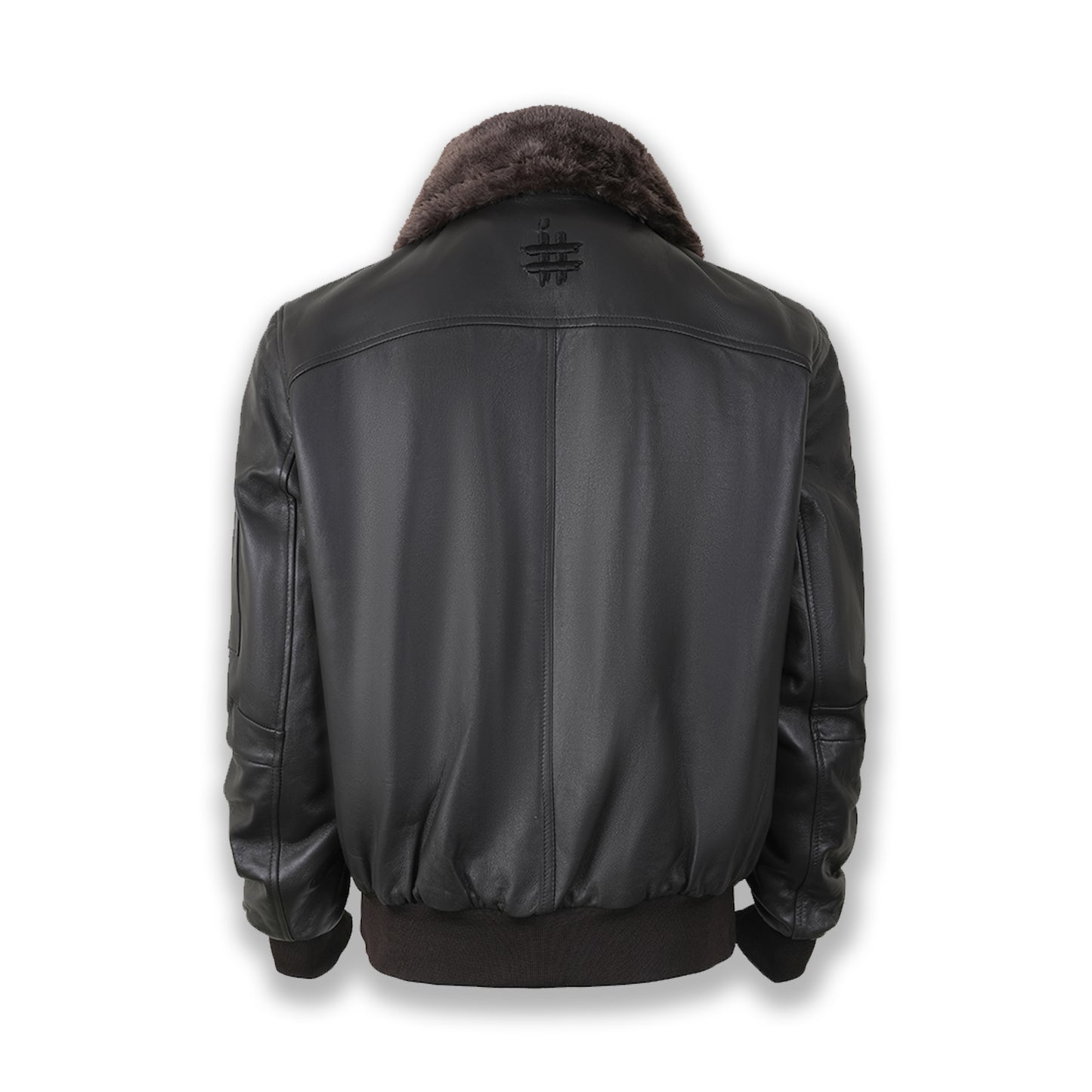 Aviator Sheepskin Leather Jacket– Removable Fur Collar