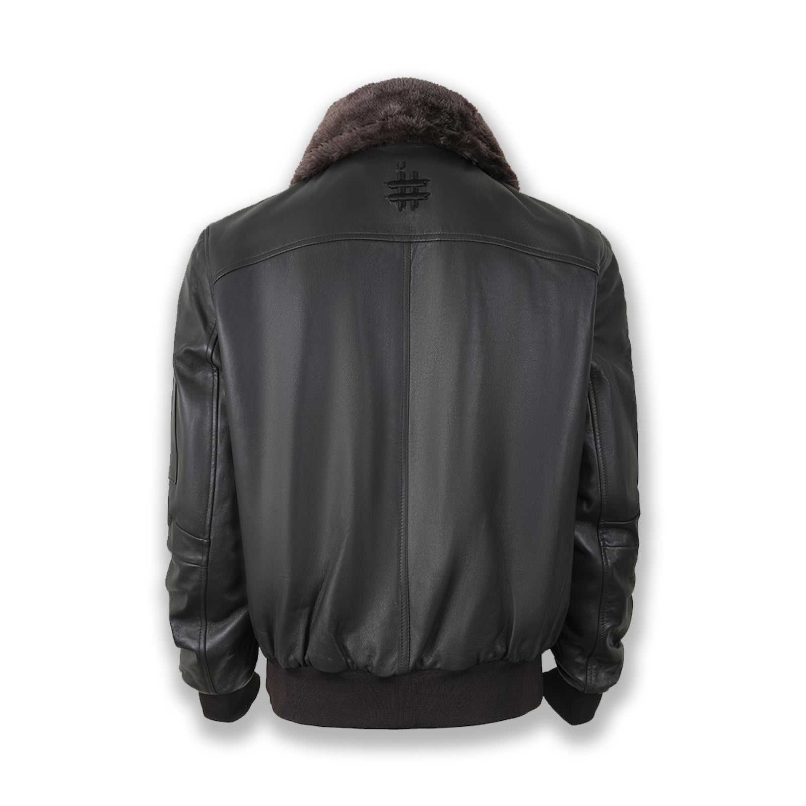 Aviator Sheepskin Leather Jacket– Removable Fur Collar