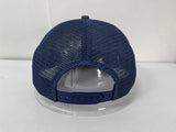 Navy and Olive Suede Trucker Hat