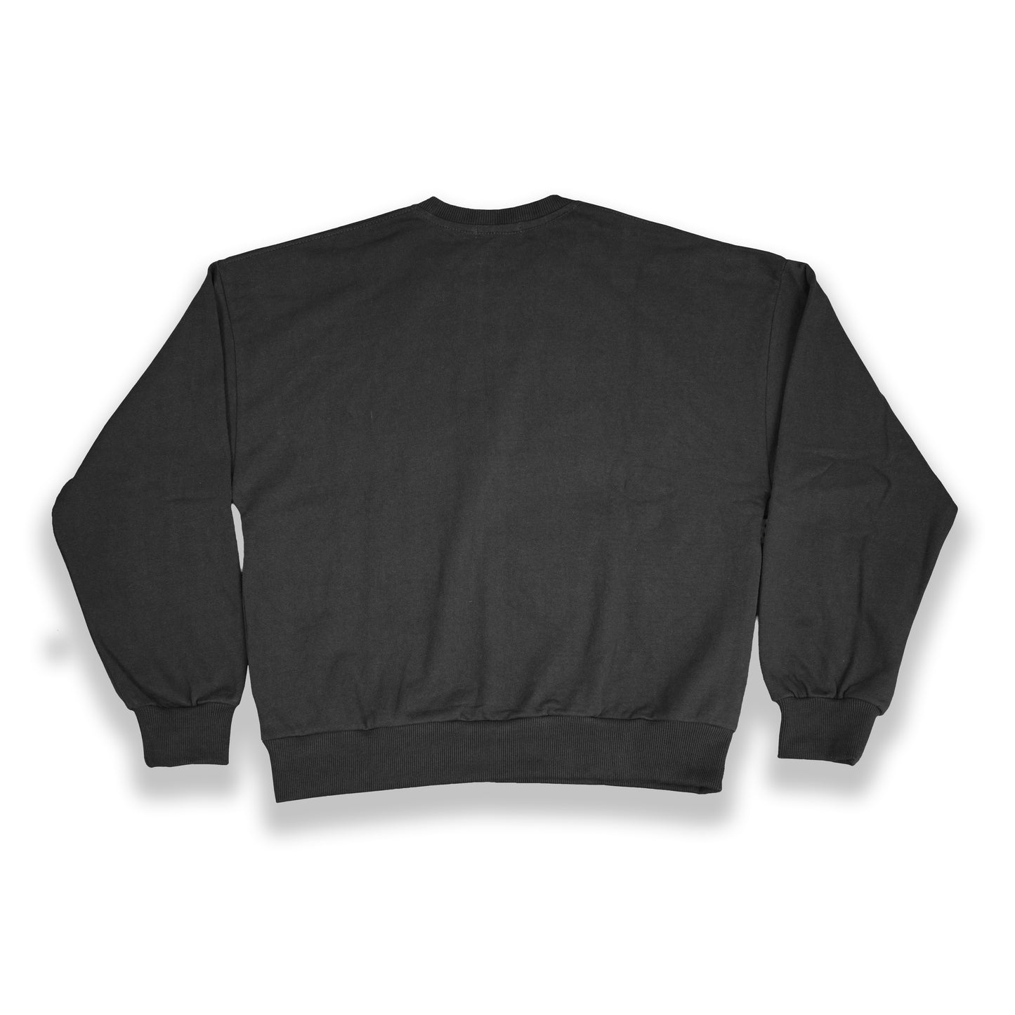 Stealth Black "Metropolitan Hustle" Crewneck | Dual-Pocket Cotton Pullover