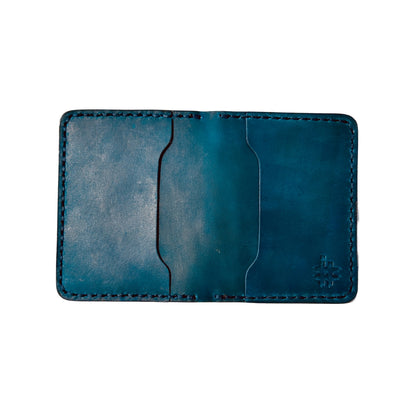 💙 Handmade Blue Detective Leather Wallet