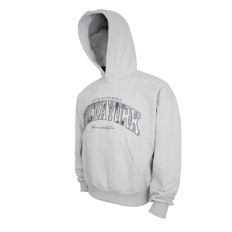 i-blamesociety.tm Vapor Blue Hoodie – Nueva York Embroidery