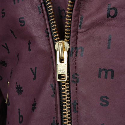 Matte Maroon Full-Grain Leather Biker Jacket | Handcrafted Moto Edition