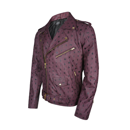 Matte Maroon Full-Grain Leather Biker Jacket | Handcrafted Moto Edition