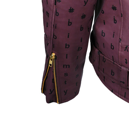 Matte Maroon Full-Grain Leather Biker Jacket | Handcrafted Moto Edition