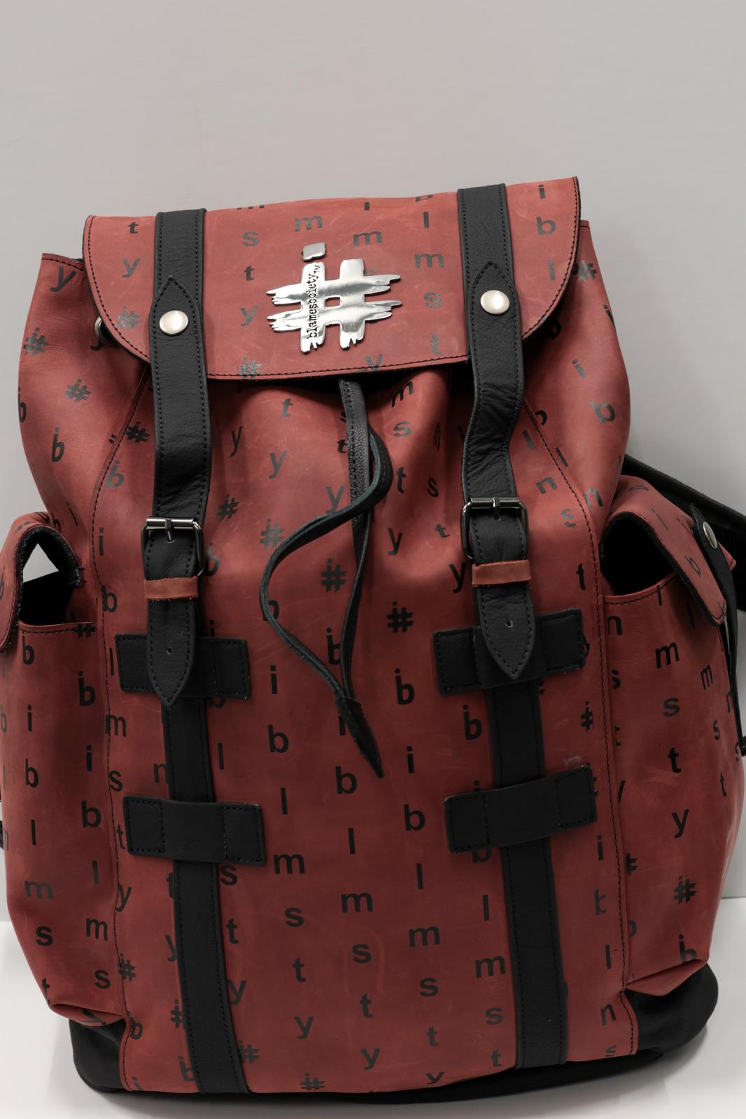 Buy Premium Burgundy Men Backpacks - I Blame Society