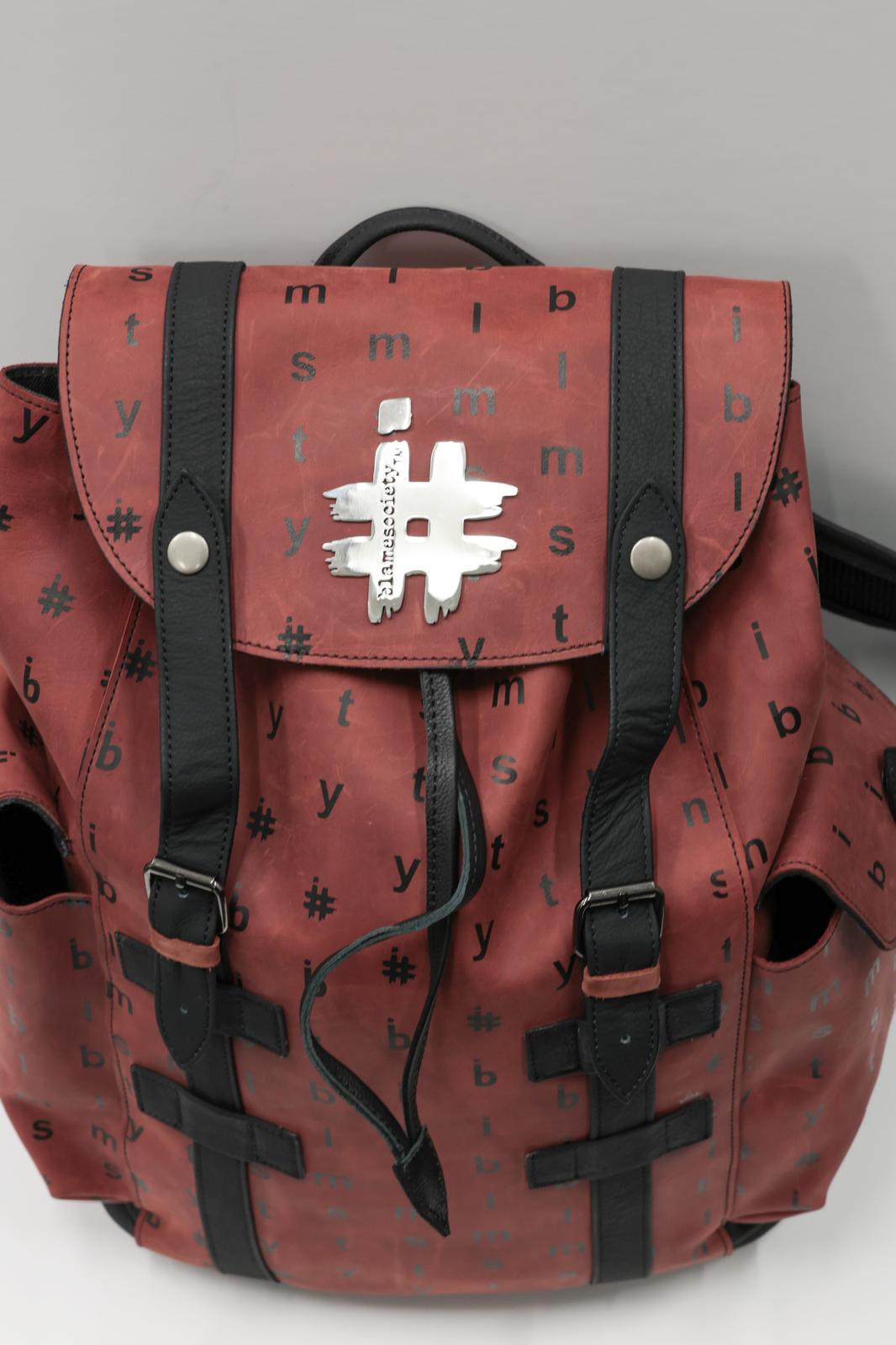Buy Premium Burgundy Men Backpacks - I Blame Society