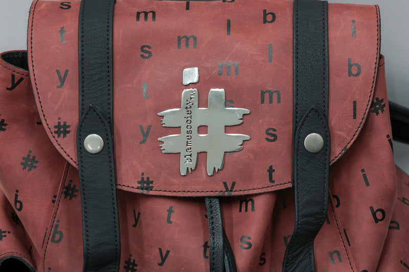 Buy Premium Burgundy Men Backpacks - I Blame Society
