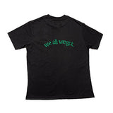 Modern Black Half Sleeve Shirt with Green Taping Detail - I Blame Society