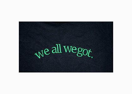 Modern Black Half Sleeve Shirt with Green Taping Detail - I Blame Society