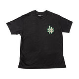 Modern Black Half Sleeve Shirt with Green Taping Detail - I Blame Society