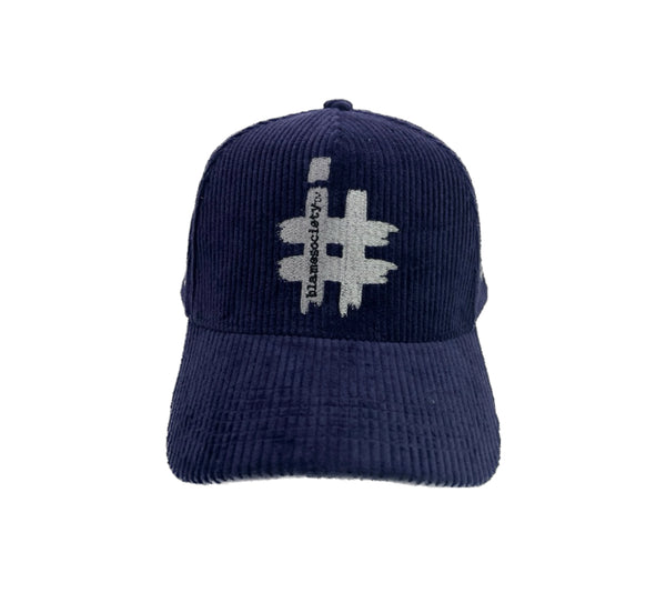 Premium Blue Corduroy Cap for Men & Women - I Blame Society