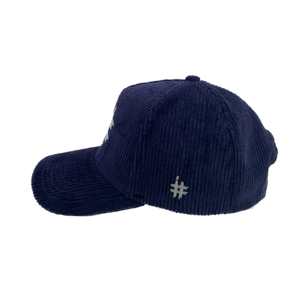 Premium Blue Corduroy Cap for Men & Women - I Blame Society