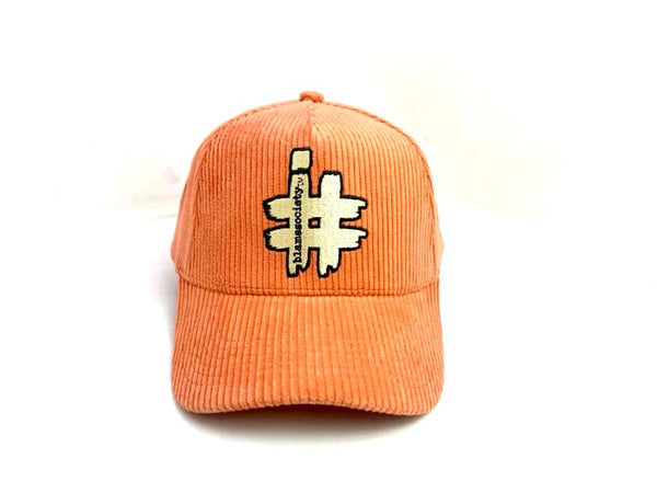Elevate Your Look with Our Orange Corduroy Cap - I Blame Society