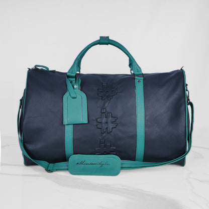 Heritage Genuine Leather Travel Duffle | Hand-Stitched Weekender