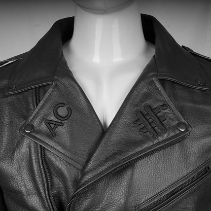 Artisan Full-Grain Leather Biker Jacket | Hand-Tailored Moto Classic