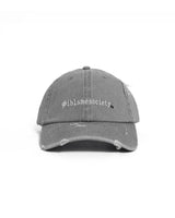 Unleash Your Look with the Signature Grey Distressed Cap - I Blame Society