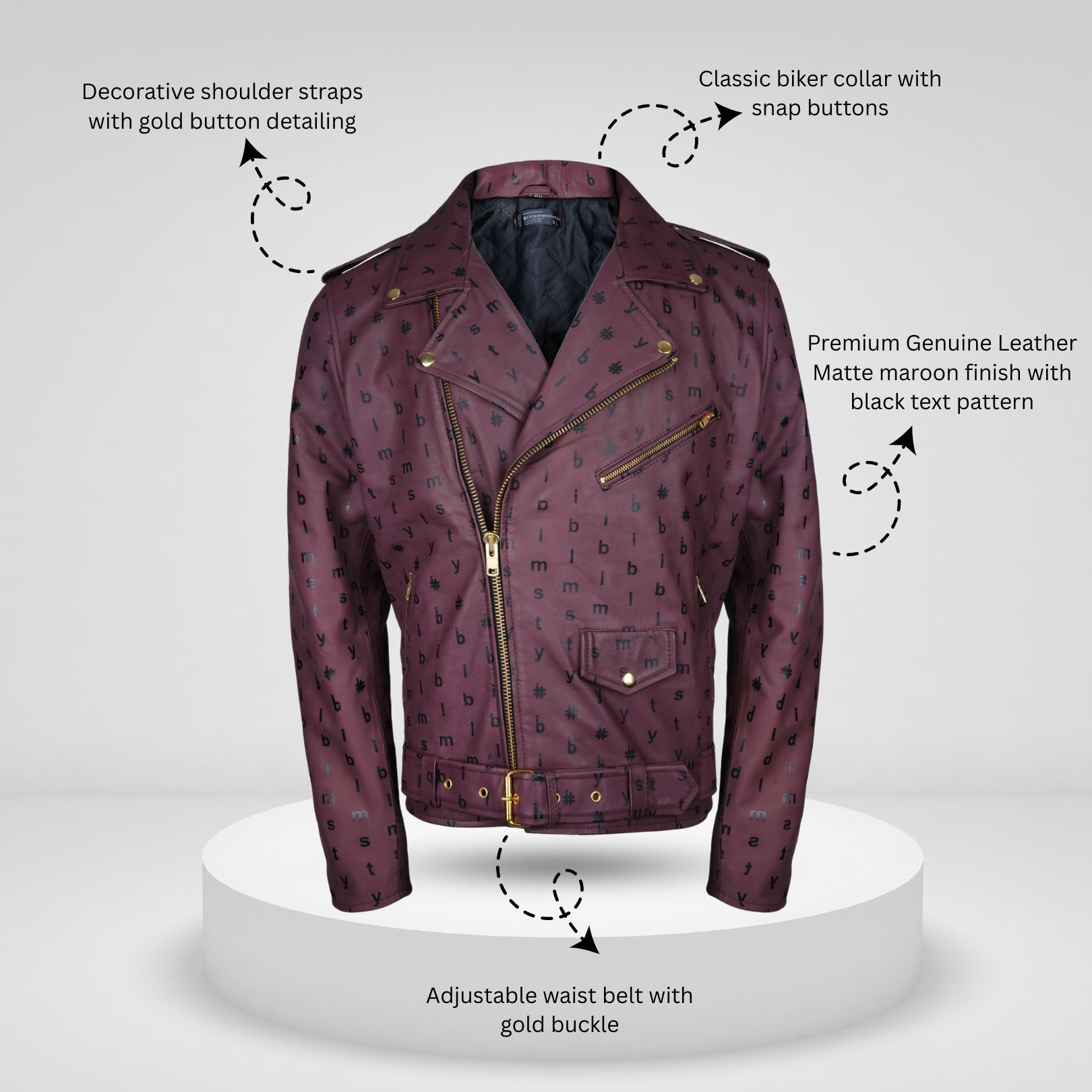 Men's Genuine Leather Jacket – Matte Maroon  Leather Jacket – Handmade Real Lederjacken Herren – Classic Leather Jacket – Made to Order Biker Gift for Him