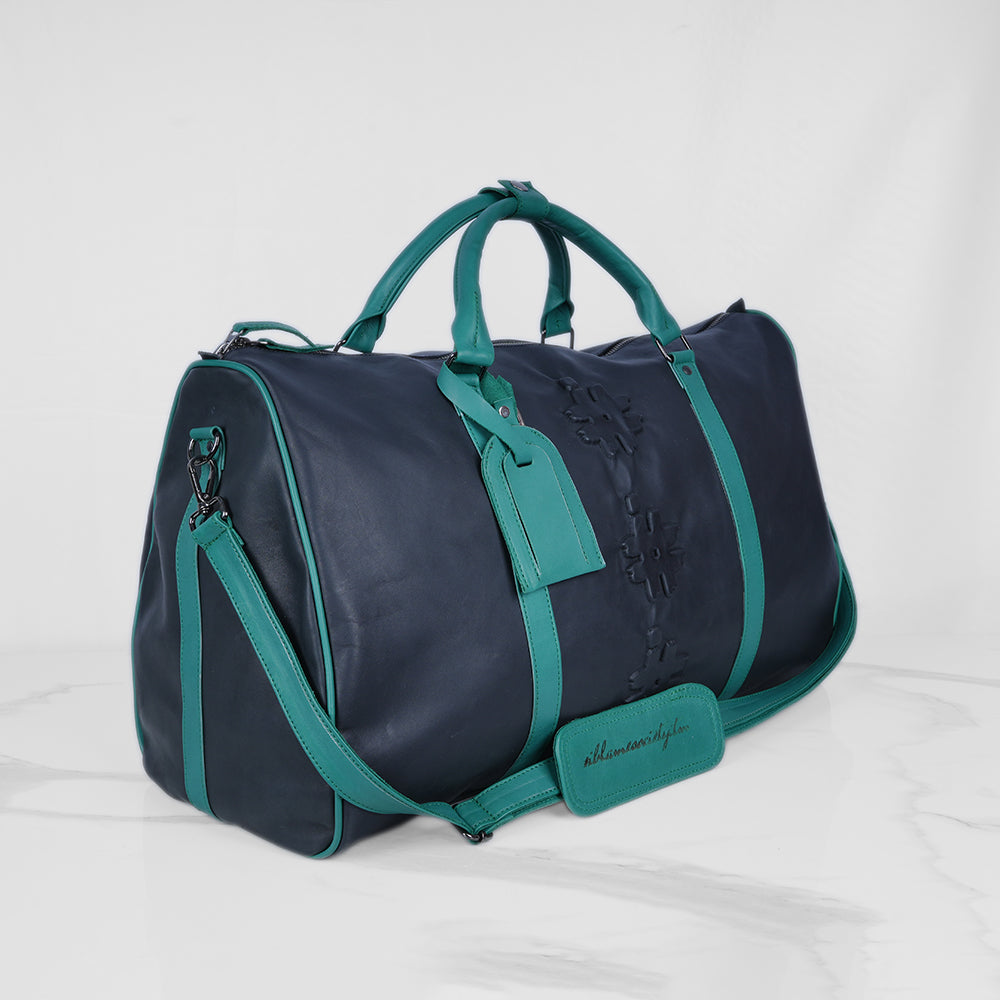 Heritage Genuine Leather Travel Duffle | Hand-Stitched Weekender