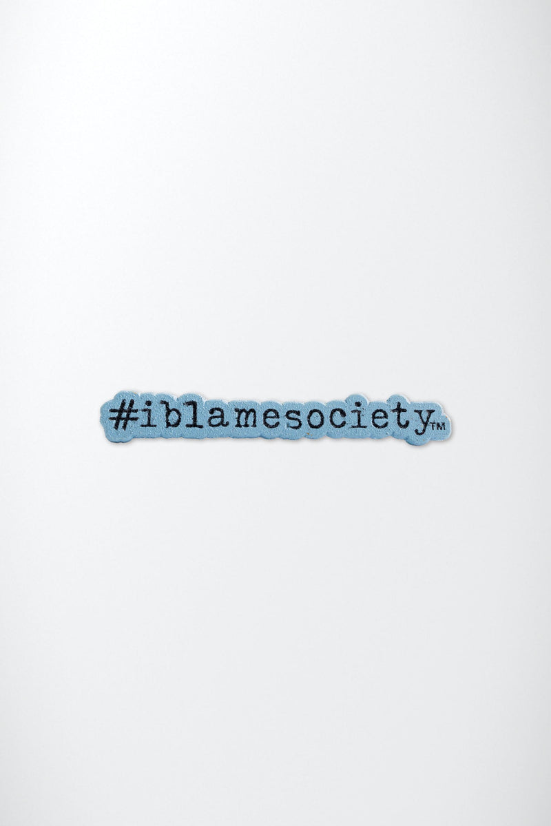 Collectible Gold Metal Pins - I Blame Society