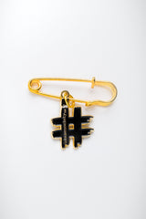 Collectible Gold Metal Pins - I Blame Society
