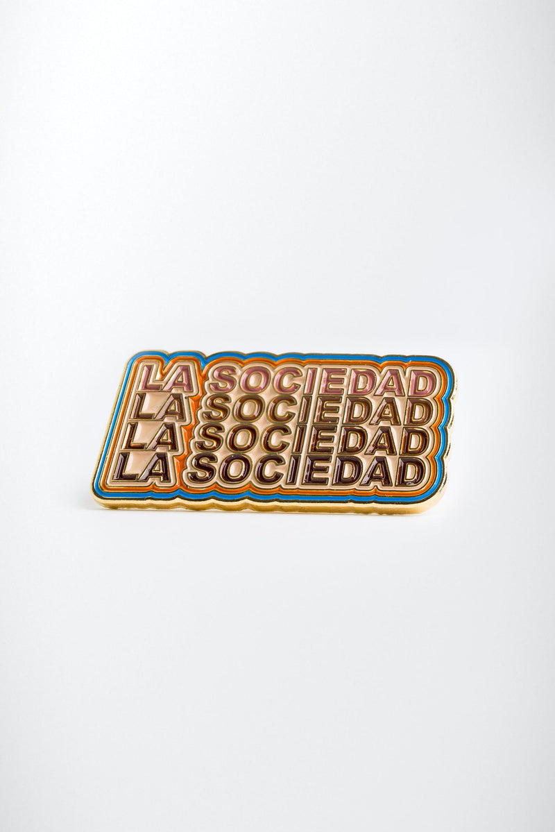 Collectible Gold Metal Pins - I Blame Society